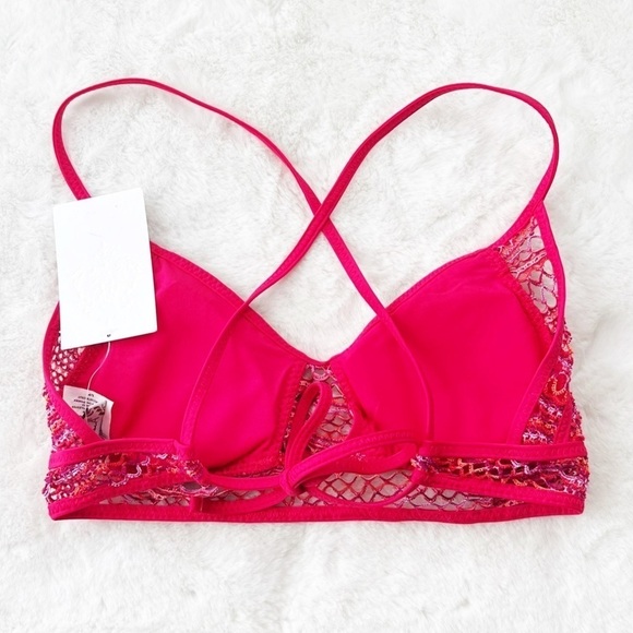 NWT Becca Ascend Grabiella Crochet Cross Back Bikini Top - Picture 7 of 8